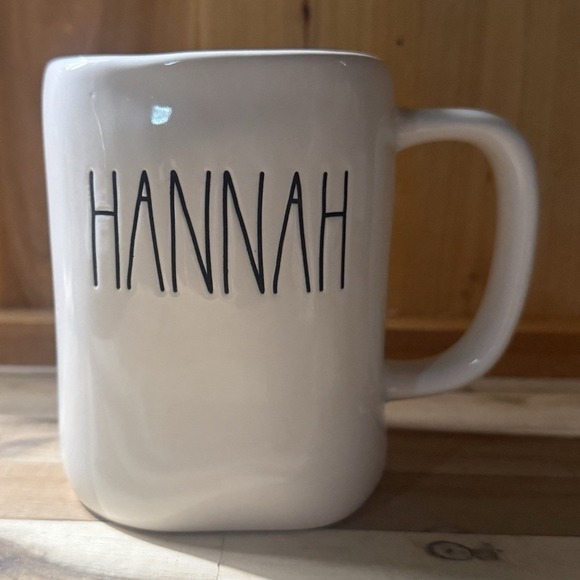 Rae Dunn Other - Rae Dunn Artisan Collection HANNAH White Ceramic Coffee Mug Dishwasher Safe